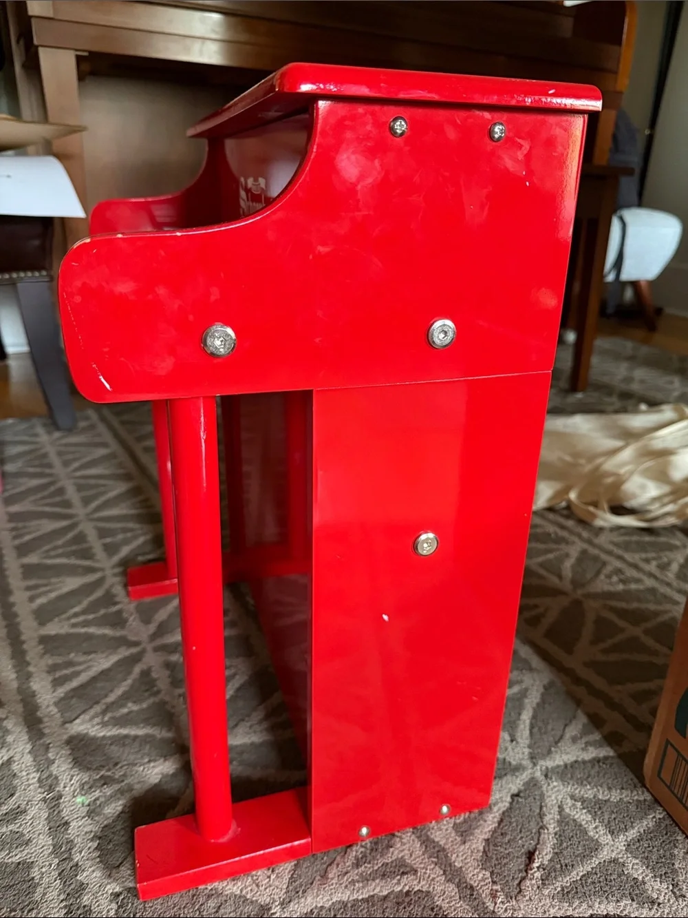 Kids Schoenhut Red Toy Piano - Classic Children's Musical Accent